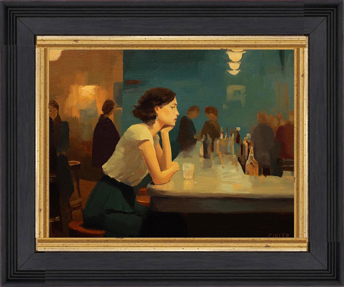 "Bar Seat" 11 x 14" Oil on Linen