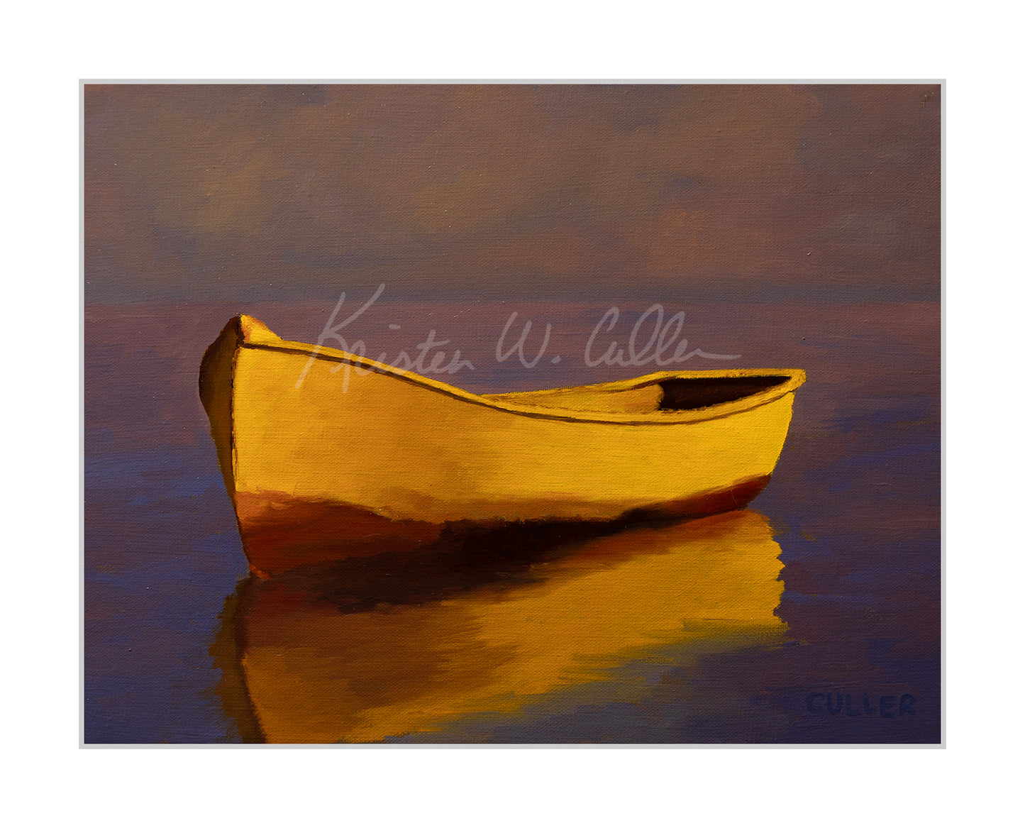 "Boat on Purple" Limited Edition Archival Print