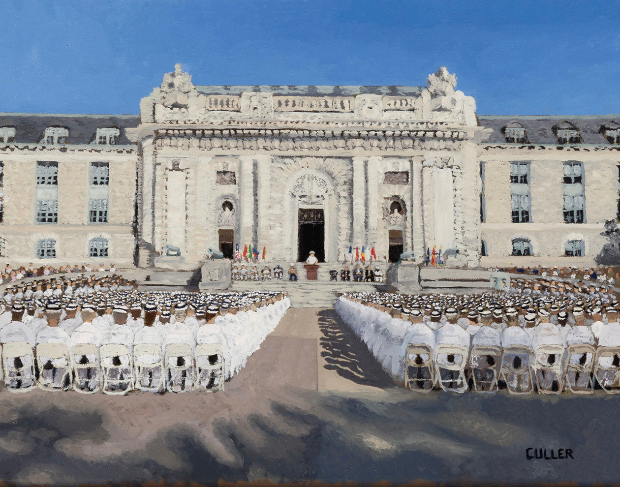 (Navy Series) "Induction Day" 11" x 14" Oil on Linen