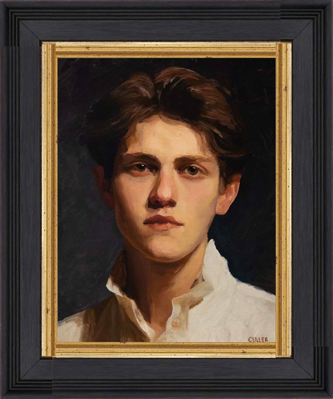"Portrait of a Young Man" 14 x 11" Oil on Linen