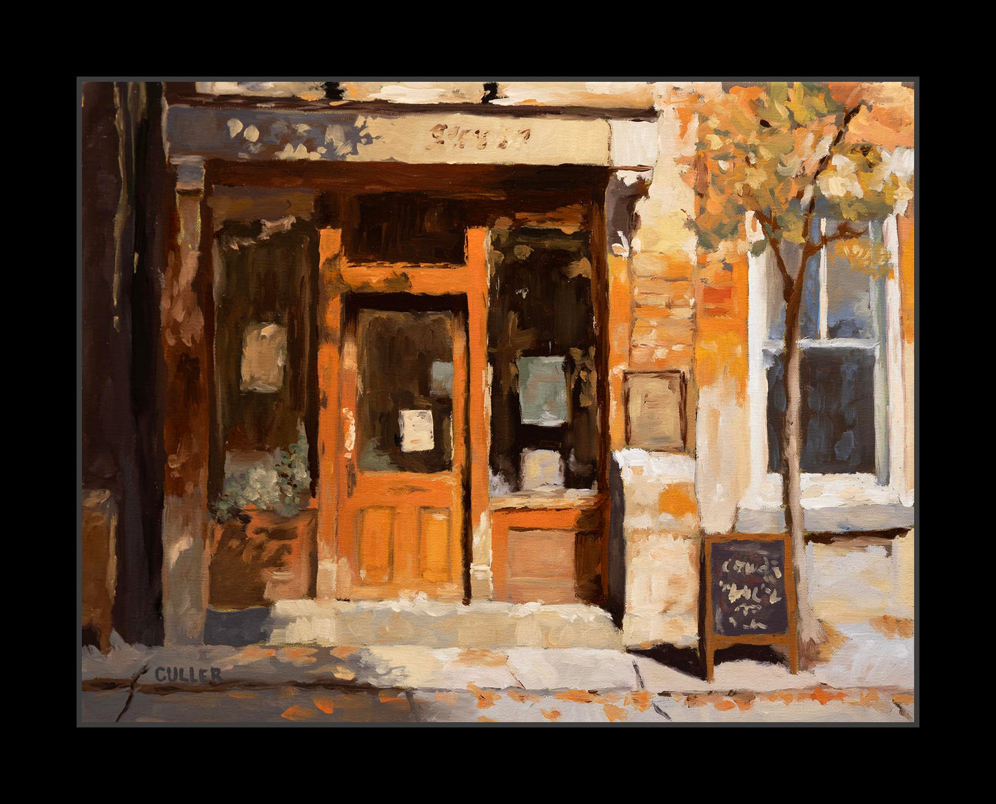 "Storefront in Fall" Fine Art Print