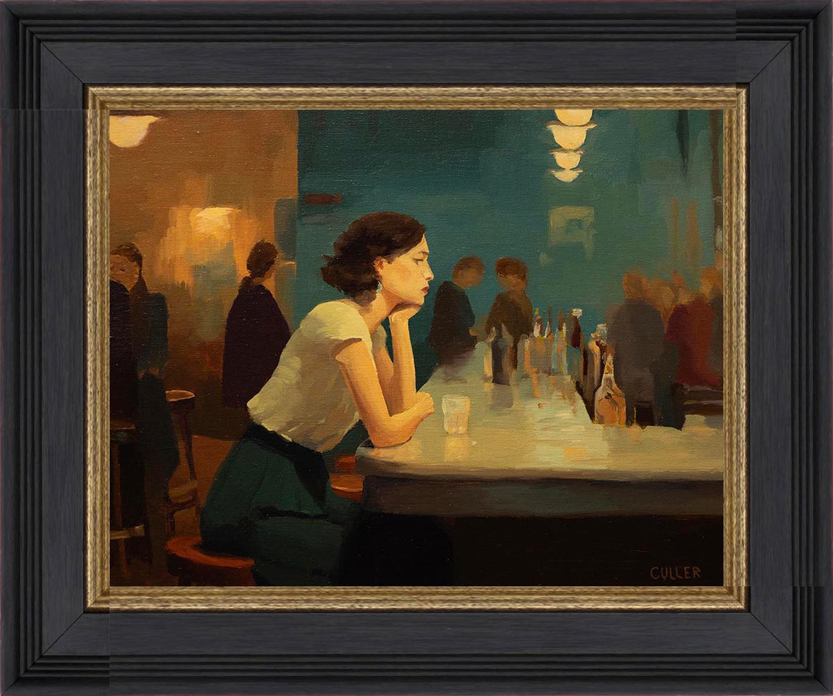 "Bar Seat" 11 x 14" Oil on Linen