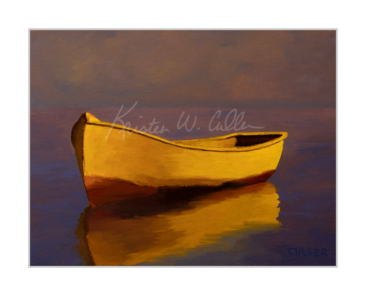 "Boat on Purple" Limited Edition Archival Print