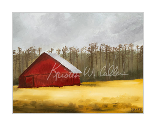 "Red Barn in Fall" Limited Edition Archival Print